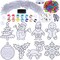 24 Sets Christmas Suncatchers Ornaments Craft Kits Decorations